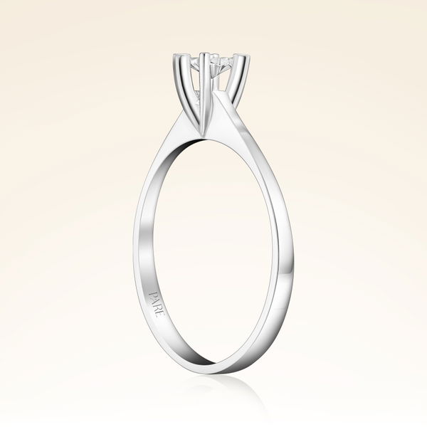 0,01 Karat Efektli Tektaş Pırlanta Yüzük - Pare Pırlanta