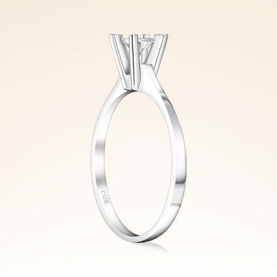 0,01 Karat Efektli Tektaş Pırlanta Yüzük - Pare Pırlanta