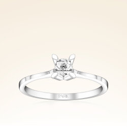 0,01 Karat Efektli Tektaş Pırlanta Yüzük - 1