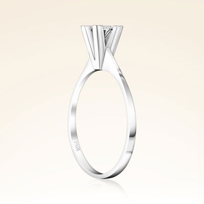 0,01 Karat Efektli Tektaş Pırlanta Yüzük - Pare Pırlanta