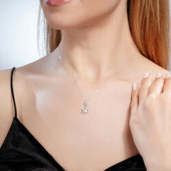 0,01 Karat Pırlanta Kolye - 2