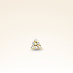0,01 Karat Pırlanta Altı Taşlı Üçgen Piercing - 1