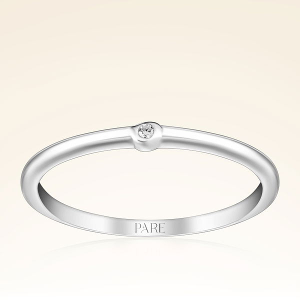 0,01 Karat Tektaş Pırlanta Yüzük - Pare Pırlanta