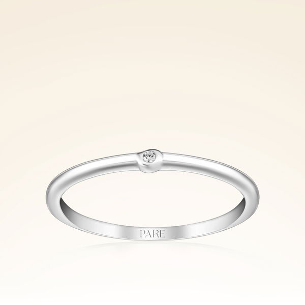 0,01 Karat Pırlanta Tektaş Yüzük - Pare Pırlanta