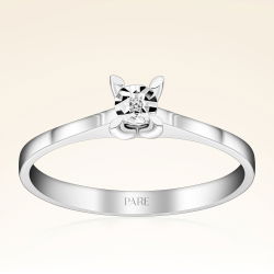 0,02 Karat Efektli Tektaş Pırlanta Yüzük - PR00978-8 - 1