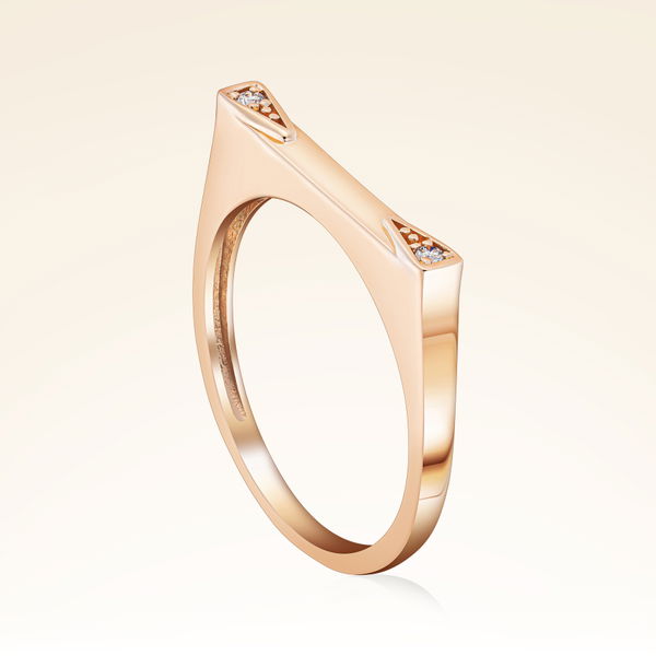 0,02 Karat Pırlanta Rose Yüzük - Pare Pırlanta