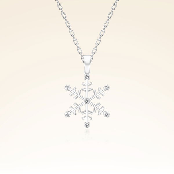 0,03 Karat Kar Tanesi Pırlanta Kolye - Pare Pırlanta