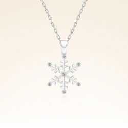 0,03 Karat Kar Tanesi Pırlanta Kolye - 1