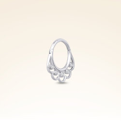 0,03 Karat Pırlanta Helix Taşlı Halka Piercing - 2