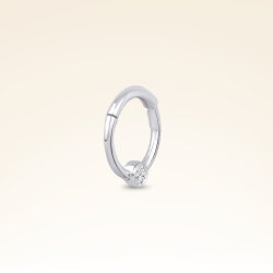 0,03 Karat Pırlanta Helix Taşlı Halka Piercing - 2