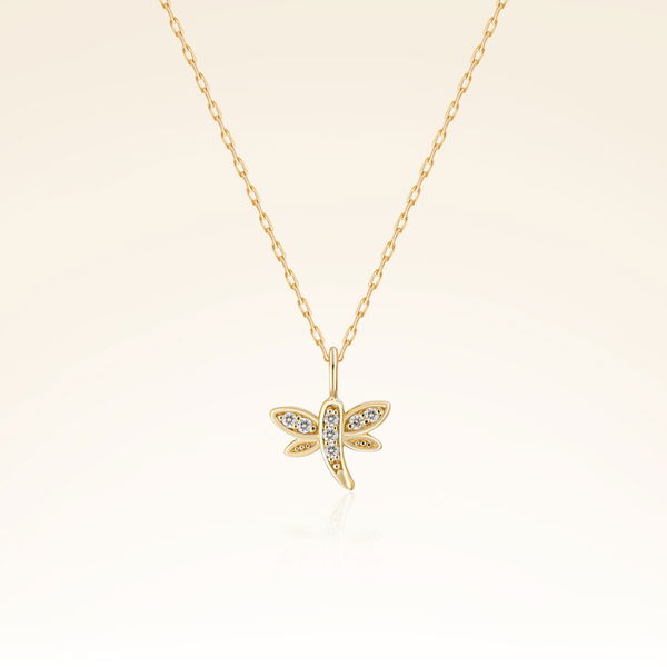 0,03 Karat Pırlanta Yusufçuk Kolye - Pare Pırlanta