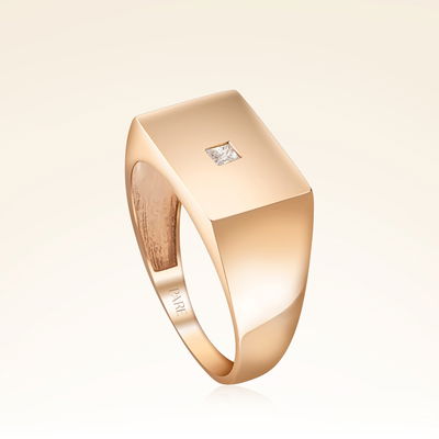 0,03 Karat Pırlanta Rose Trend Yüzük - Pare Pırlanta