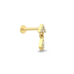 0,03 Karat Pırlanta Tragus Piercing - P0004088 - 2