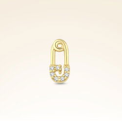0,03 Karat Pırlanta Çengel Piercing - 1