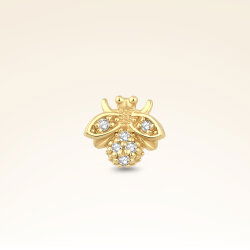 0,03 Karat Pırlanta Taşlı Arı Piercing - 1