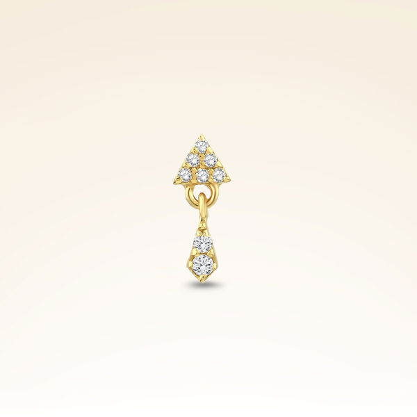 0,03 Karat Pırlanta Tragus Piercing - Pare Pırlanta