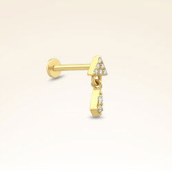 0,03 Karat Pırlanta Tragus Piercing - 2