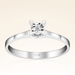 0,03 Karat Tektaş Efektli Pırlanta Yüzük - PR00979-8 - 1