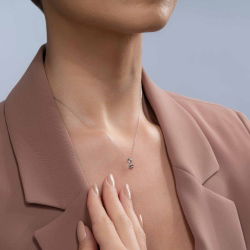 0,03 Karat Tektaş Pırlanta Kolye - PR00933 - 3
