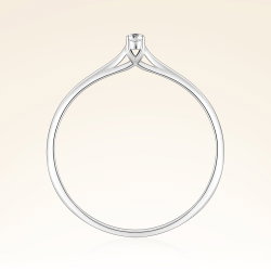 0,03 Karat Pırlanta Tektaş Yüzük - 3