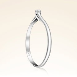 0,03 Karat Pırlanta Tektaş Yüzük - 2