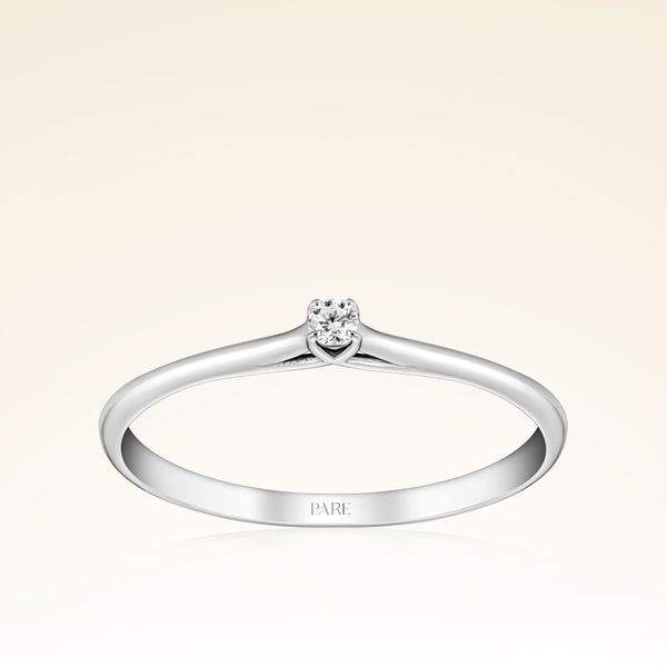 0,03 Karat Pırlanta Tektaş Yüzük - Pare Pırlanta