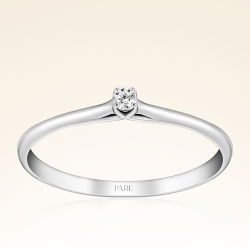 0,03 Karat Tektaş Pırlanta Yüzük - PR00916-8 - 1