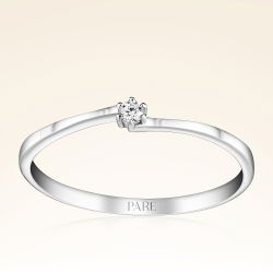 0,03 Karat Tektaş Pırlanta Yüzük - PR00925-8 - 1