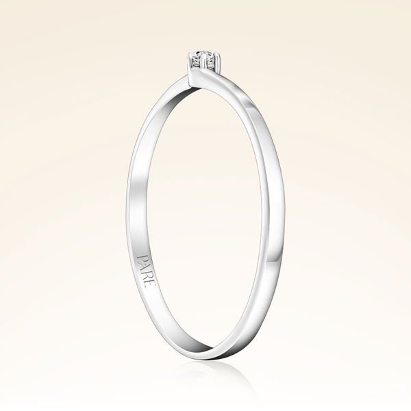 0,03 Karat Tektaş Pırlanta Yüzük - Pare Pırlanta