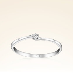 0,03 Karat Pırlanta Tektaş Yüzük - 1