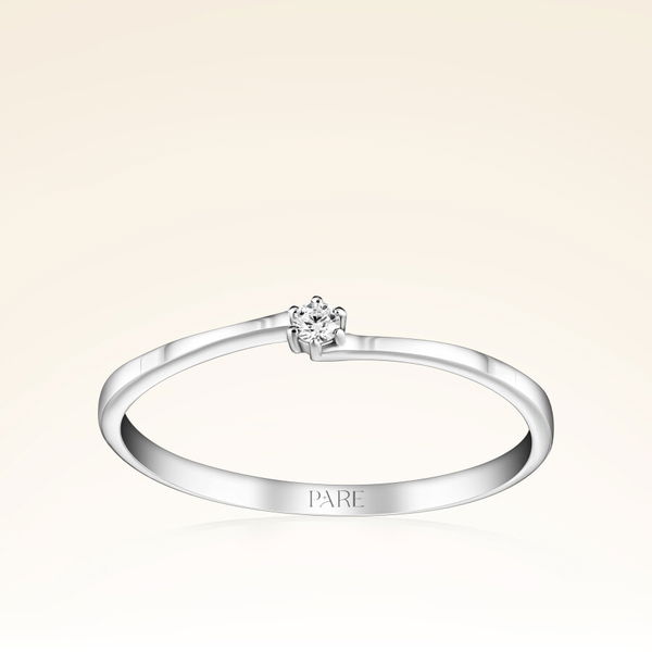 0,03 Karat Pırlanta Tektaş Yüzük - Pare Pırlanta