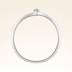 0,03 Karat Pırlanta Tektaş Yüzük - 3