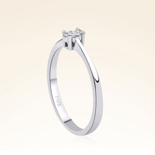  0,03 Karat Trend Pırlanta Yüzük - Pare Pırlanta