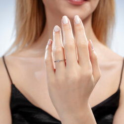  0,03 Karat Trend Pırlanta Yüzük - 3