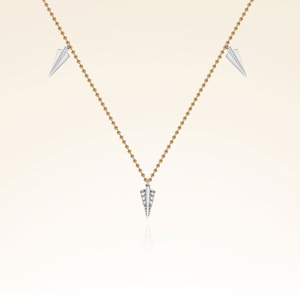 0,04 Karat Fantezi Pırlanta Kolye - Pare Pırlanta