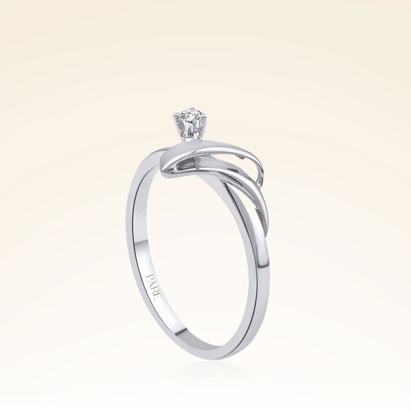 0,04 Karat Fantezi Pırlanta Yüzük - Pare Pırlanta