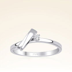 0,04 Karat Fantezi Pırlanta Yüzük - 1