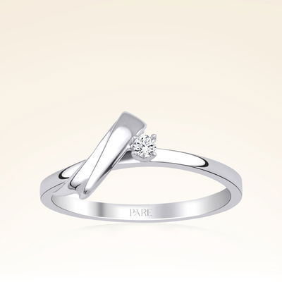 0,04 Karat Fantezi Pırlanta Yüzük - Pare Pırlanta