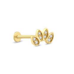 0,04 Karat Pırlanta Taşlı Tragus Piercing - P0004114 - 2
