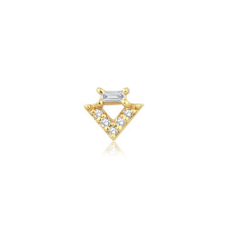 0,04 Karat Pırlanta Baget Taşlı Piercing - P0004115 - 1