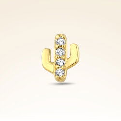 0,04 Karat Pırlanta Taşlı Kaktüs Piercing - 1