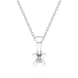 0,04 Karat Tektaş Pırlanta Kolye - PR00934 - 1