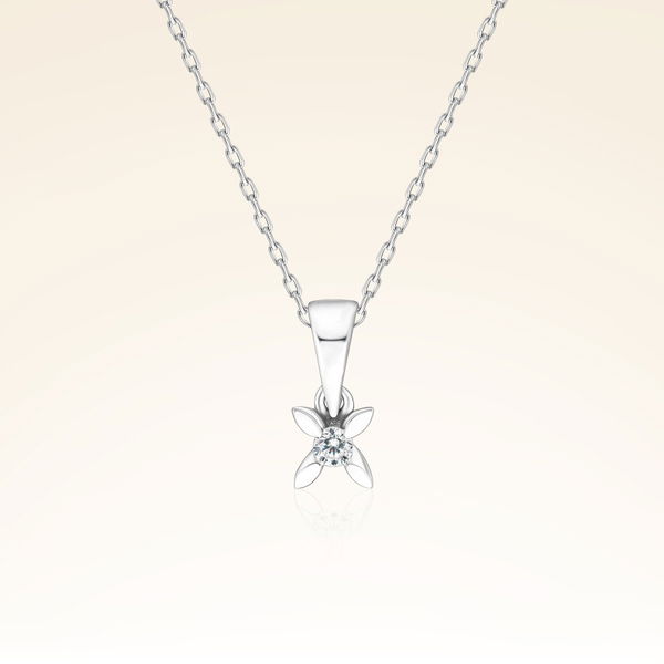 0,04 Karat Tektaş Pırlanta Kolye - Pare Pırlanta