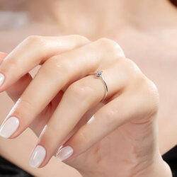  0,04 Karat Trend Pırlanta Yüzük - 4