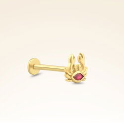 0,04 Karat Yakut Yengeç Piercing - 2