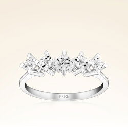 0,05 Karat Efektli Beştaş Pırlanta Yüzük - 1