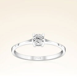 0,05 Karat Efektli Tektaş Pırlanta Yüzük - 1