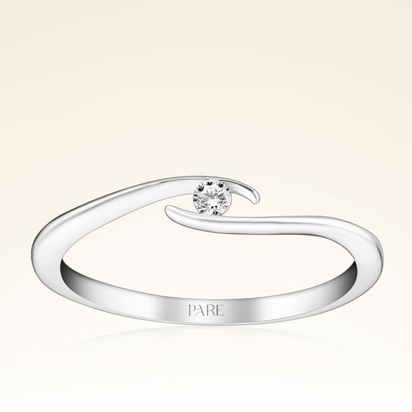 0,05 Karat Tektaş Pırlanta Yüzük - Pare Pırlanta