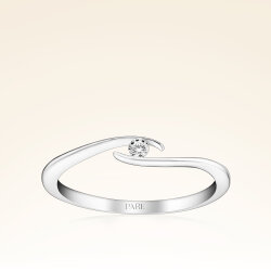 0,05 Karat Tektaş Pırlanta Yüzük - 1