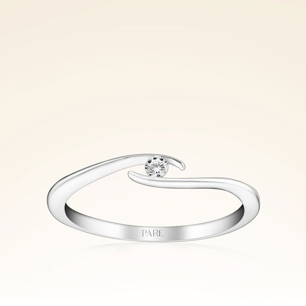 0,05 Karat Tektaş Pırlanta Yüzük - Pare Pırlanta